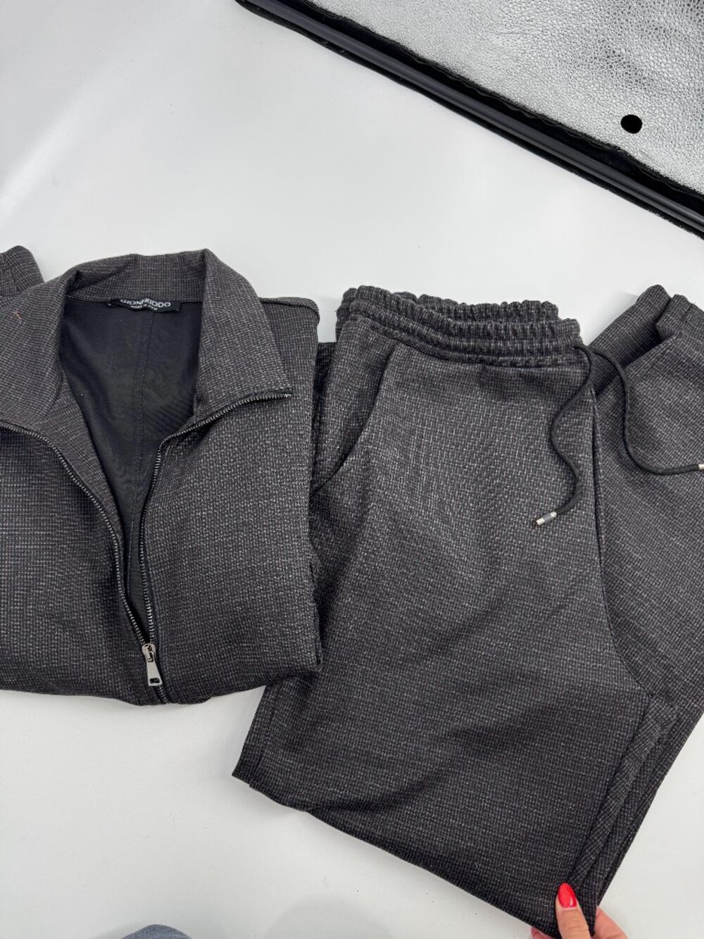 Gionfriddo Made in Italy Textured Knit Tracksuit Set